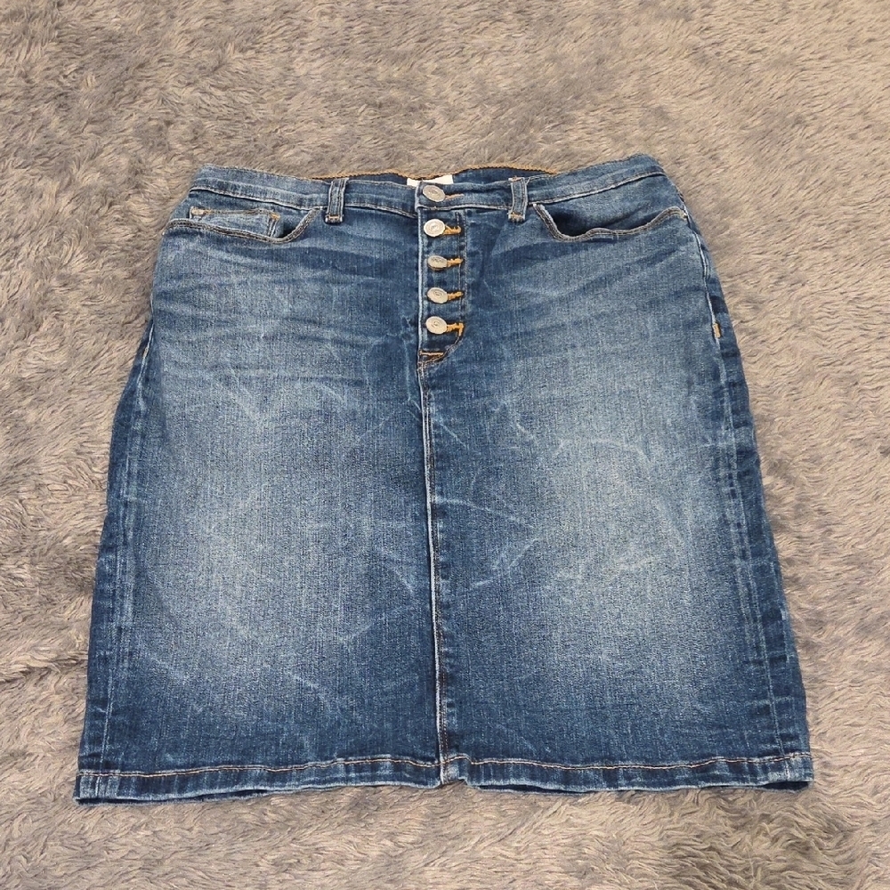Hudson Jeans "Helena" High Waist Denim Skirt Size 32, Excellent Condition!